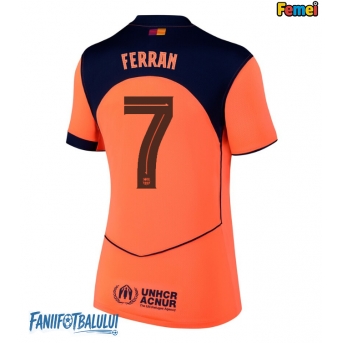 Barcelona Ferran Torres #7 Tricou Fotbal Replică 2025-26 Femei Treilea